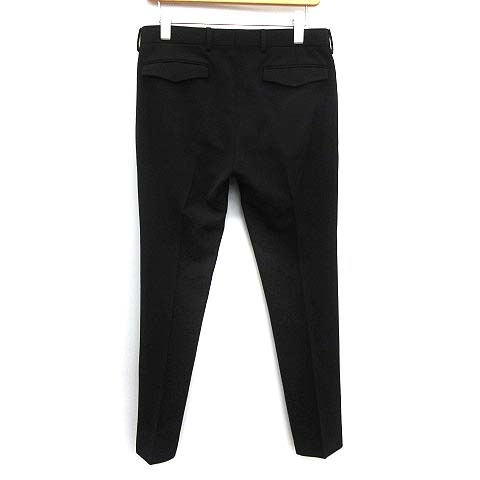 ディオールオム Dior HOMME パンツ スラックス ウール 44 黒 ブラック 