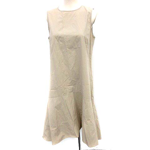 ユナイテッドアローズ United Arrows ワンピース ノースリーブ フレアー 36 グレージュ G レディース 081 ベクトルパーク