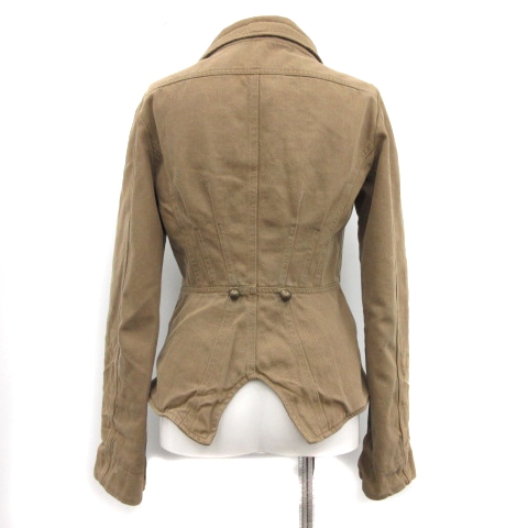DIESEL ディーゼル　ミリタリー カーキ シングル ライダース ジャケット 中古・古着通販】DIESEL (ディーゼル) ダブルライダースニット
