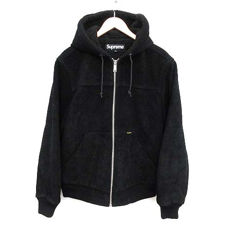 シュプリーム SUPREME 17AW ジャケット パーカー Hooded Suede Work 