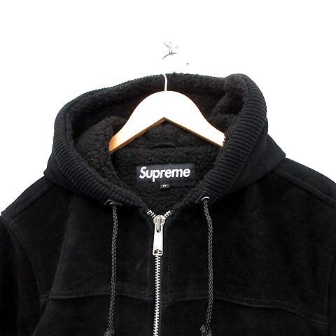 シュプリーム SUPREME 17AW ジャケット パーカー Hooded Suede Work 