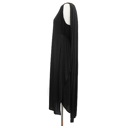 アメリヴィンテージ Ameri Vintage ワンピース ロング ノースリーブ バックプリーツ 黒 ブラック Yt レディース 081 ベクトルパーク