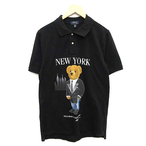 Polo by Ralph Lauren 黒ポロシャツ NEW YORK Polo by Ralph Lauren 黒ポロシャツ NEW YORK