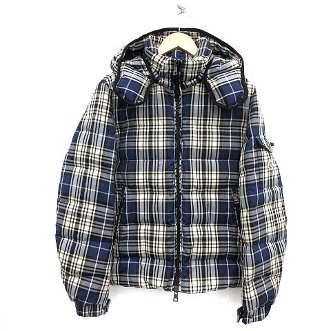 モンクレール MONCLER CHMAY シメイ ダウンジャケット チェック 2 青 