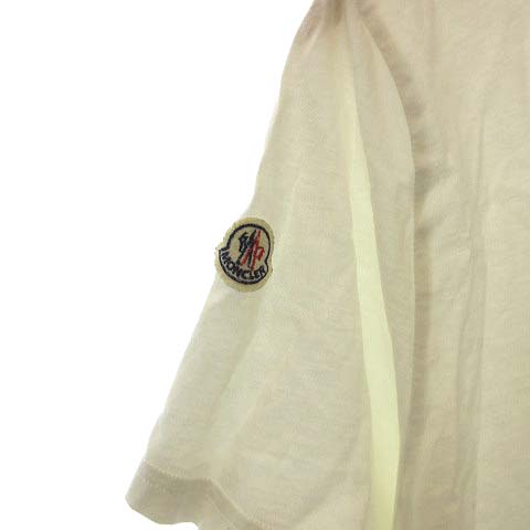 モンクレール MONCLER Tシャツ カットソー MAGLIA T-SHIRT 半袖 プリント モザイク ロゴ L 白 ホワイト /KH メンズ