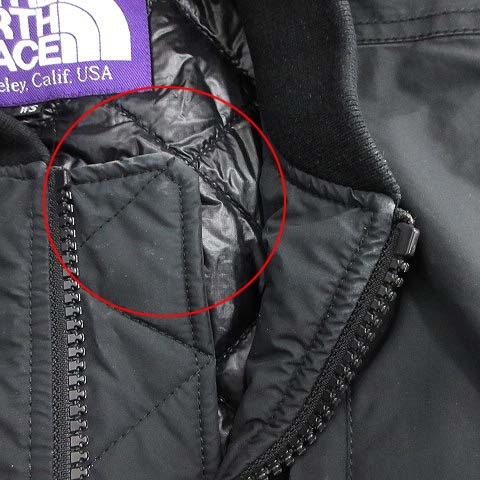 THE NORTH FACE パープルレーベルMA-1ジャケット ブラック ノースフェイス パープルレーベル THE NORTH FACE PURPLE LABEL