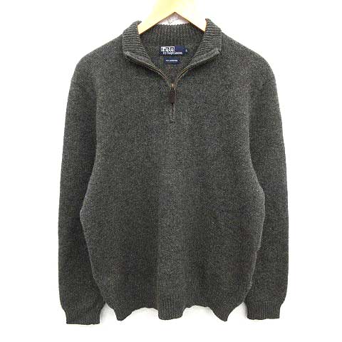 ポロ ラルフローレン Polo Ralph Lauren セーター ニット ハーフジップ 長袖 L グレー Ym メンズ 081 ベクトルパーク
