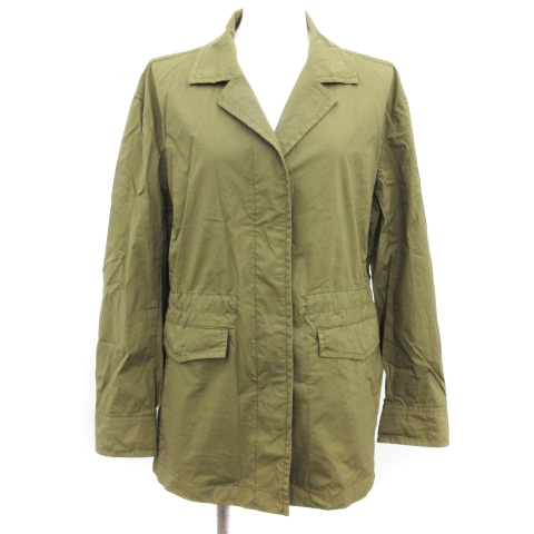23区 オンワード樫山 18ss ジャケット ミリタリー 比翼ボタン 36 カーキ Yt レディース 081 ベクトルパーク