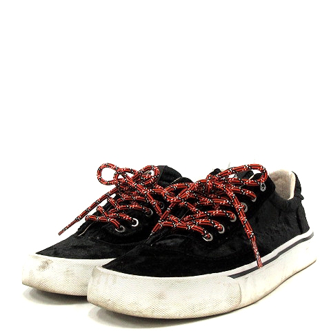 ディーゼル DIESEL スニーカー ローカット ベロア レースアップ 23cm  