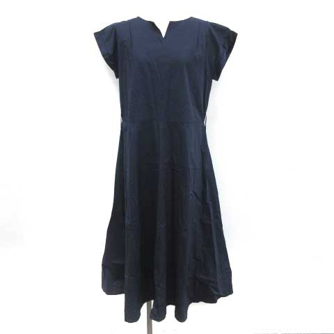 ナノユニバース Nano Universe ワンピース ロング 半袖 38 紺 ネイビー Ym レディース 081 ベクトルパーク