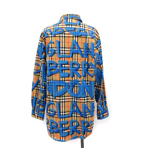 バーバリー BURBERRY 18AW シャツ Graffiti Print Vintage Check Shirt 