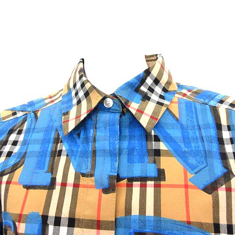 バーバリー BURBERRY 18AW シャツ Graffiti Print Vintage Check Shirt 