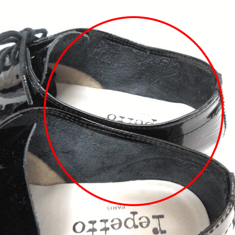 レペット Repetto 39 ZIZI RICH AD シューズ エナメル レース