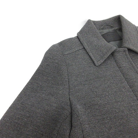 プラダ PRADA ブルゾン ジャケット ジップアップ ステンカラー ウール 
