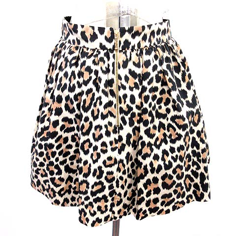 ケイトスペード KATE SPADE スカート ミニ レオパード ヒョウ柄 4  