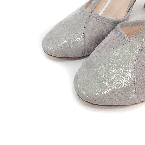 レペット Repetto ミュール サンダル ストラップ ラメ スエード 38 1/2