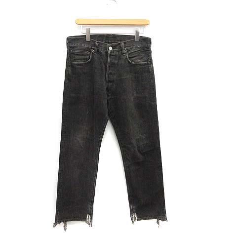 エヴィス EVISU デニムパンツ ジーンズ テーパード ダメージ加工 