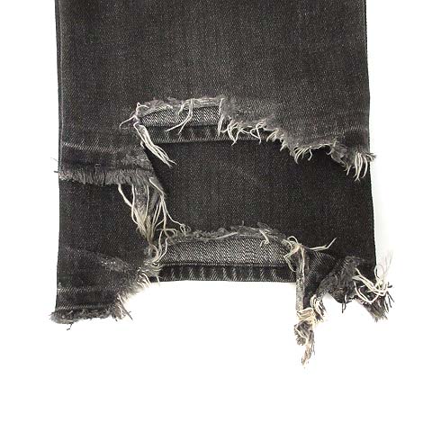 エヴィス　ブラックデニム 35×35 EVISU エヴィス NO 2 LOT2001 W32 先染め ブラック ジーンズ