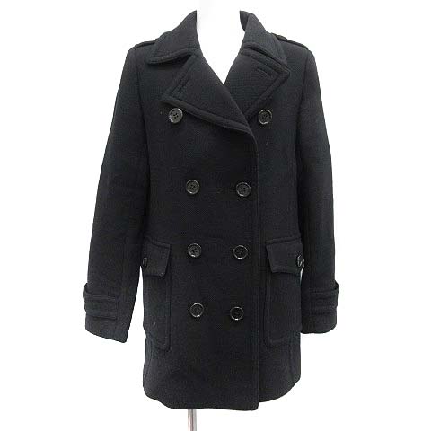 バーバリー ロンドン BURBERRY LONDON ピーコート Pコート ウール 38  