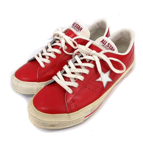 コンバース Converse スニーカー オールスター ワンスター レザー 日本製 7 5 赤 白 レッド ホワイト Kh メンズ 081 ベクトルパーク