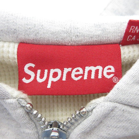 シュプリーム SUPREME パーカー ジップアップ フード コットン 