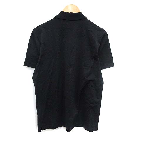 ★美品★ PRADA トップス　ポロシャツ　半袖　フリル　ハーフジップ　ロゴ　綿 ☆美品☆ PRADA トップス ポロシャツ 半袖 フリル ハーフジップ