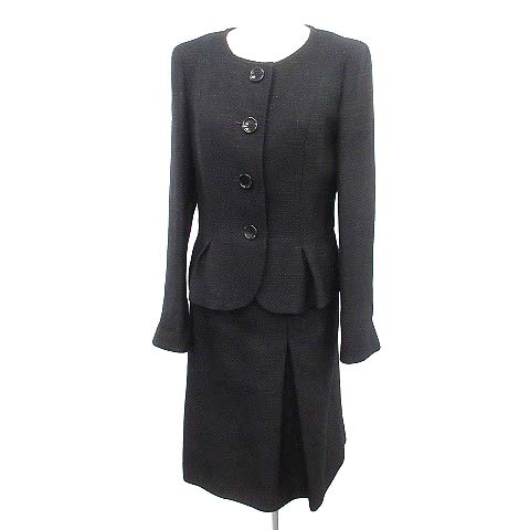 バーバリー ロンドン BURBERRY LONDON スーツ セットアップ ノーカラー  