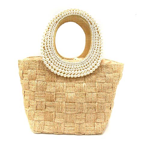 アナトリエ Anatelier かごバッグ ハンド 編み込み メッシュ パール ベージュ Yi17 レディース 081 ベクトルパーク
