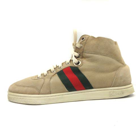 グッチ Gucci スニーカー シューズ シェリーライン ハイカット ボア ベージュ Ek レディース 081 ベクトルパーク
