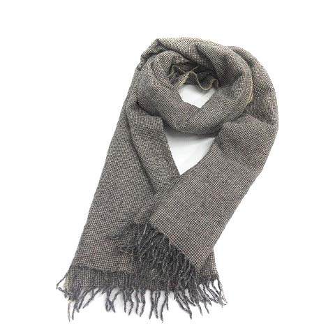 45Rインドリネンヒッコリーの刺繍ストール: GOODS｜45R 45rpm 45R