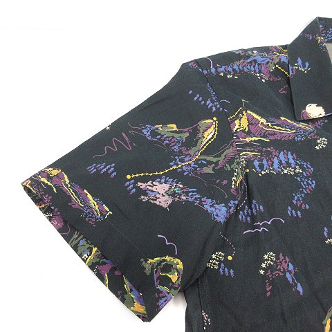 ポールスミス PAUL SMITH 20AW シャツ 開襟 半袖 マウンテンスケッチ 