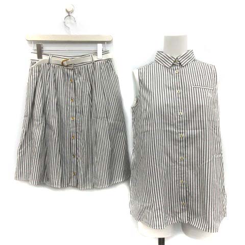 BURBERRY ストライプ ノースリーブ ワンピース 12Y BURBERRY LONDON