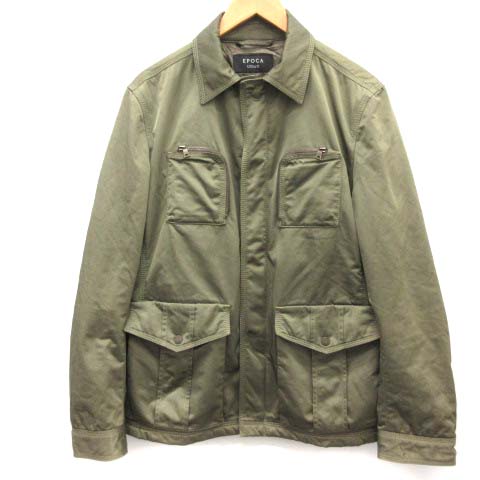 エポカ ウォモ Epoca Uomo 48 ジャケット ミリタリー カーキ Ek D メンズ 081 ベクトルパーク