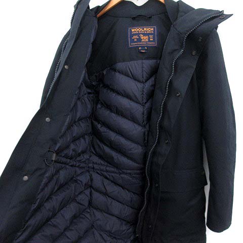 ウールリッチ Woolrich マウンテンダウンジャケット コート ゴアテックス Gore Tex アウター フード付き S 紺 ネイビー Ym メンズ 081 ベクトルパーク