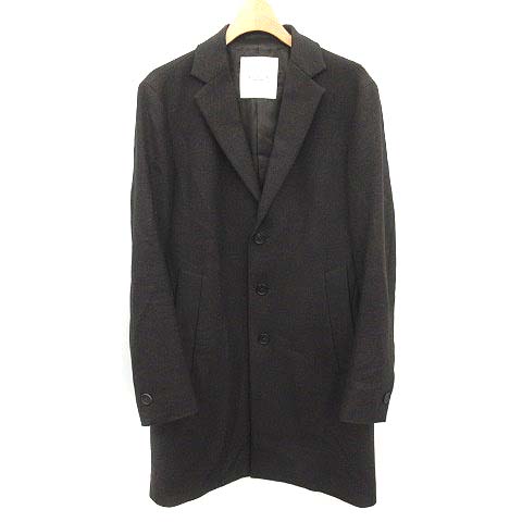 エディフィス Edifice 18aw チェスターコート アウター ロング ウール M 茶 ブラウン Ym メンズ 081 ベクトルパーク