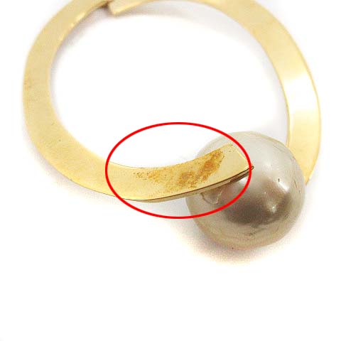 セリーヌ CELINE ピアス アクセサリー パール ゴールド /TJ レディース