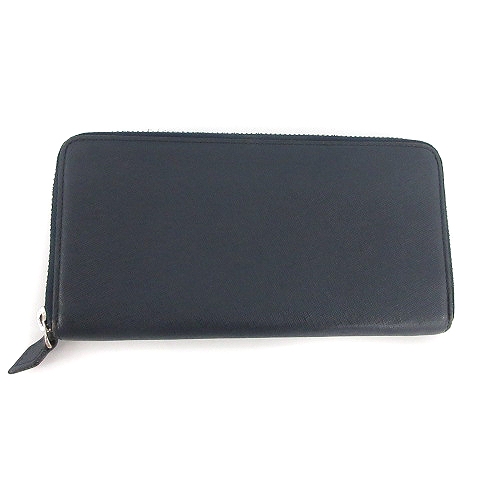 バーニーズニューヨーク Barneys New York 長財布 ラウンドファスナー 小銭入れ レザー 紺 ネイビー Yt D メンズ 081 ベクトルパーク