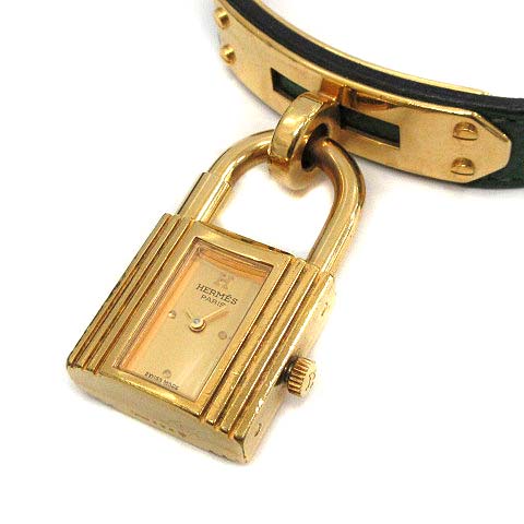エルメス HERMES ケリーウォッチ 腕時計 クオーツ レザーベルト 