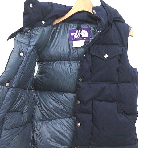 THE NORTH FACE PURPLE LABEL◆ダウンベスト/M/ポリエステル/NVY/NDW2359N ノースフェイス パープルレーベル THE NORTH FACE PURPLE LABEL