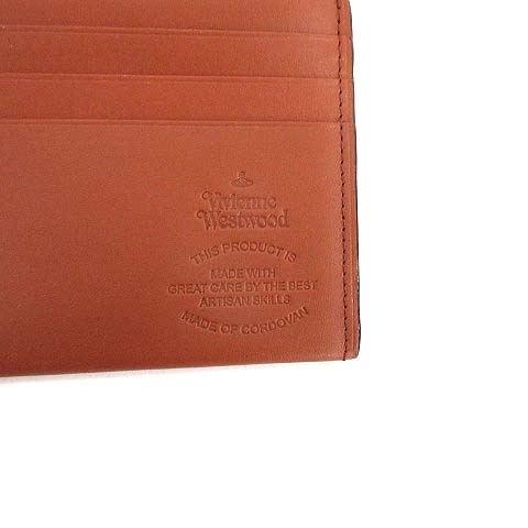 美品 箱タグ付き ヴィヴィアンウェストウッド 本革2つ折り財布 レッド ヴィヴィアンウエストウッド Vivienne Westwood レクス2 長財布