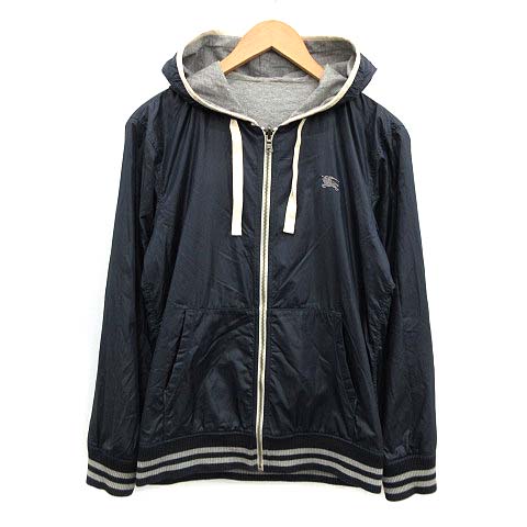 【バーバリーブラックレーベル】パーカー　黒 ・グレー（リバーシブル） バーバリーブラックレーベル BURBERRY BLACK LABEL パーカー
