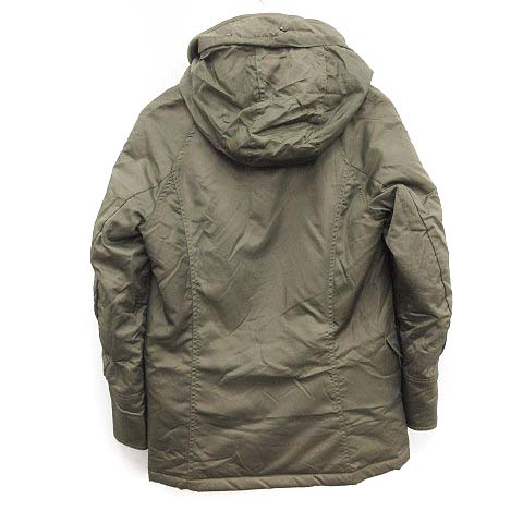 ナノユニバース Nano Universe ジュン ハシモト Jun Hashimoto N 3b モッズコート ミリタリー アウター ラクーンファー ウール混 S カーキ Tj メンズ 081 ベクトルパーク