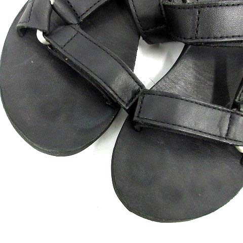 テバ Teva サンダル ストラップ フラット レザー 22 0cm 黒 ブラック Kx D レディース 081 ベクトルパーク