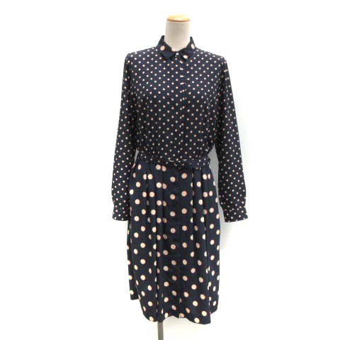 ポールスミス ブラック Paul Smith BLACK 42 シャツワンピース ドット 