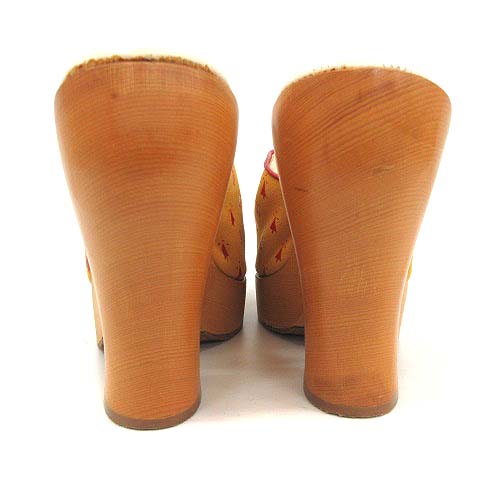 Vivienne Westwood サンダルヒール 38 ☆Vivienne Westwood Elevated Ghillie Platform ヒールサンダル