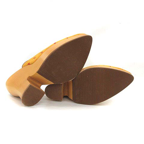 Vivienne Westwood サンダルヒール 38 Vivienne Westwood×melissa 厚底サンダル ブラック サイズ 23 1