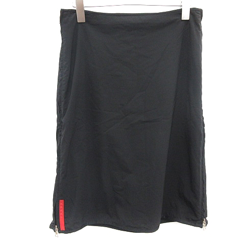 プラダスポーツ PRADA SPORT スカート ひざ丈 タイト サイドファスナー  