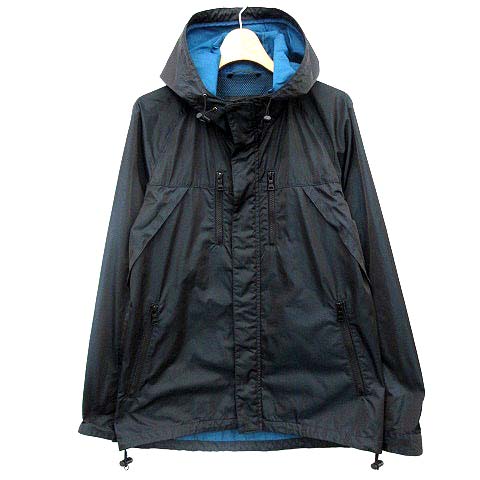 BURBERRY BLACK LABEL】極美品 マウンテンパーカー 黒×灰☆ 汚らしい 