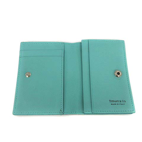 ティファニー TIFFANY & CO. カードケース フォールド 名刺入れ レザー