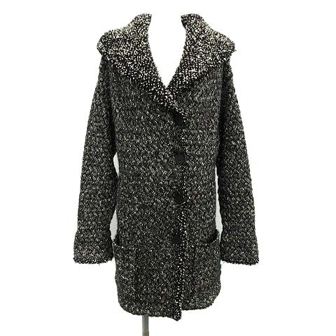 シャネル CHANEL 11A コート カーディガン アウター ニット ロング  